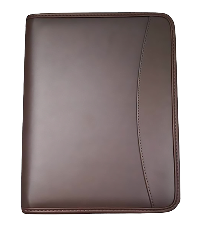 AMS-RM-368 • Brown  -  PU Leather Portfolios - Al Masam Stationery LLC