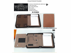 RM-370 - PU Leather Portfolio with in built 6000 MAH power bank - Al Masam Stationery LLC