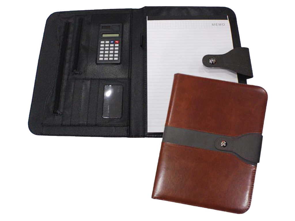 AMS-RM-380 - PU Leather Portfolio - Al Masam Stationery LLC