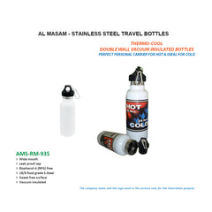 AMS-RM-935 - Stainless Steel Travel Bottles - Al Masam Stationery LLC