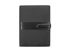 AMS-RM-S 10 - Black PU Leather Organizer - Al Masam Stationery LLC