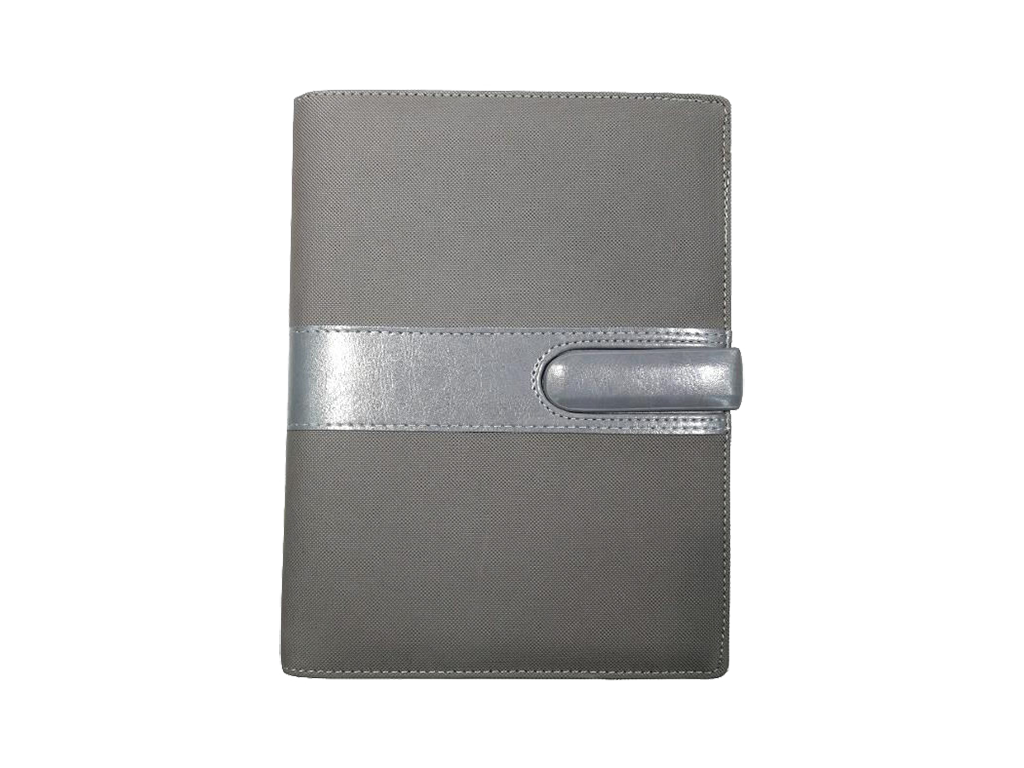 AMS-RM-S 10 - (Grey) PU Leather Organizer - Al Masam Stationery LLC