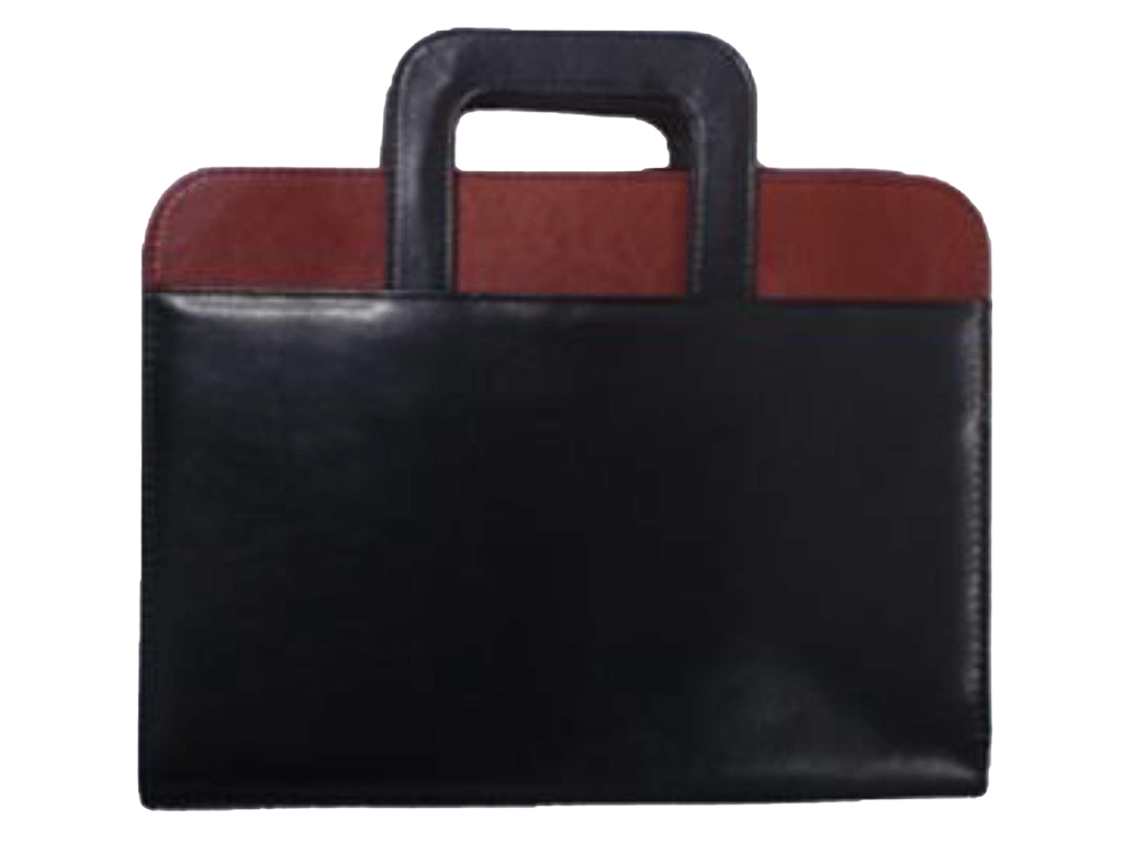 AMS-RM 384 - PU leather Portfolio with handle - Al Masam Stationery LLC