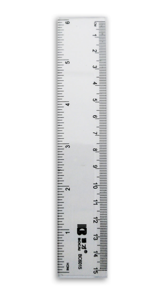 Transparent Ruler 15cm - Al Masam Stationery LLC