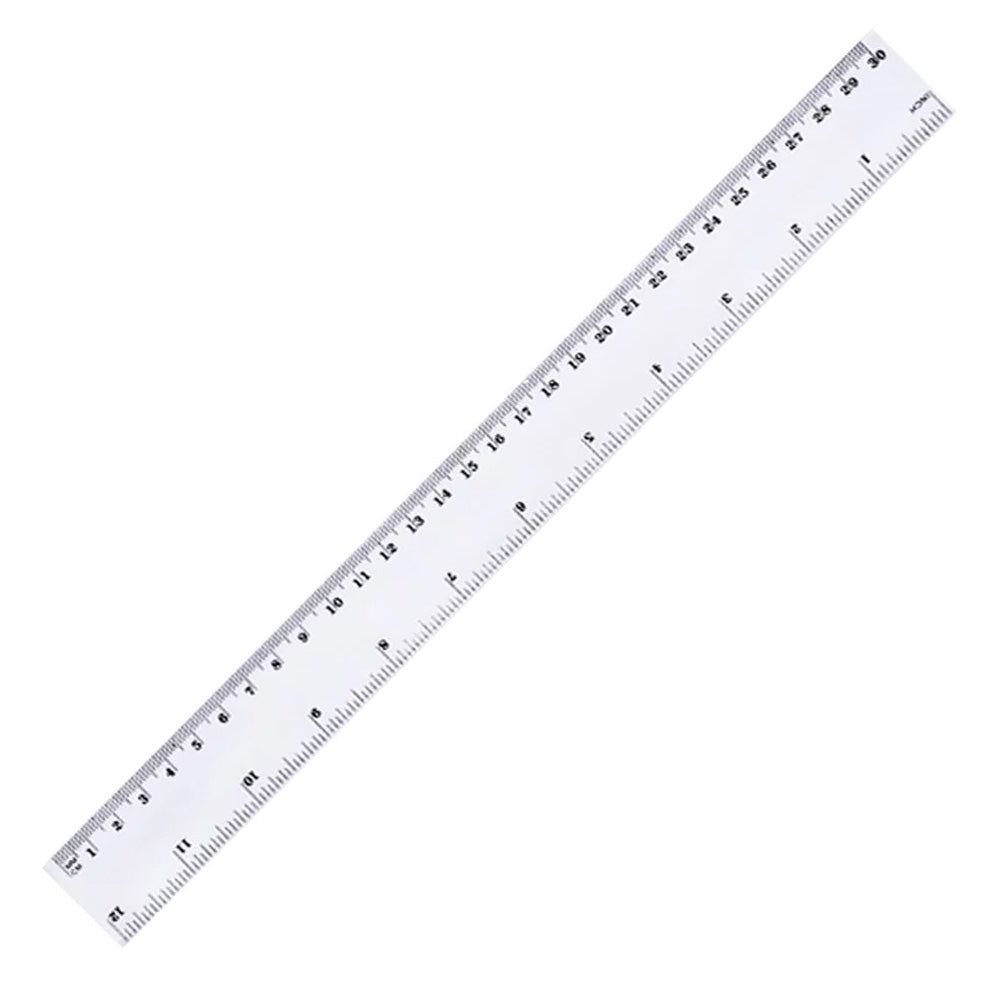 Scale 30cm Transparent plastic - Al Masam Stationery LLC