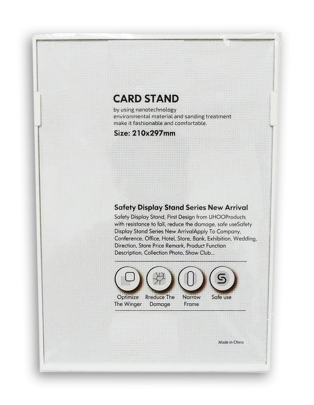 Display Stand L Shape A4 Size White - Al Masam Stationery LLC