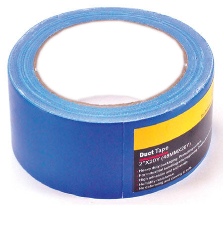 This cloth duct tape is designed for durability and versatility. Measuring 2 inches by 20 yards, it is perfect for a variety of household or industrial tasks. With its strong adhesive and sturdy cloth backing, it provides reliable bonding and can withstand tough conditions.  Cloth Duct Tape 2 inch x 20 yards Main image
