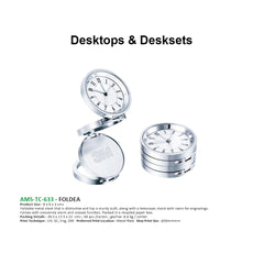 AMS- TC 633 - FOLDEA Foldable Desktop Clock - Al Masam Stationery LLC