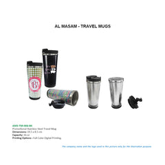 AMS-TM-006 - 16oz Double wall travel mug - Al Masam Stationery LLC