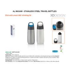 AMS - UI 1257 - XDDESIGN BOPP - Double Wall Vacuum Bottle Blue - Al Masam Stationery LLC