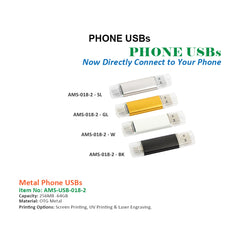 Metal  USBs with OTG - Al Masam Stationery LLC