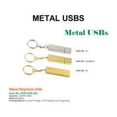 Metal Keychain USBs - Model 1 - Al Masam Stationery LLC