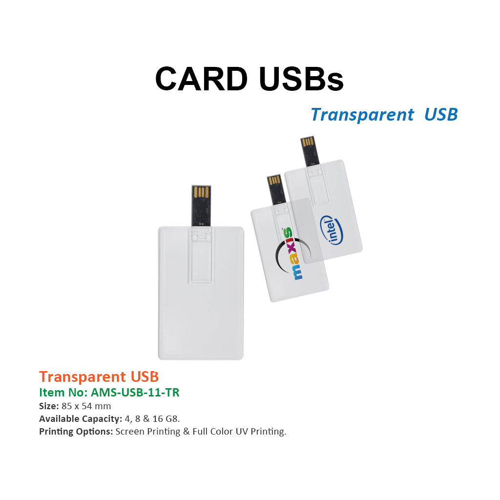 Transparent USB - Al Masam Stationery LLC