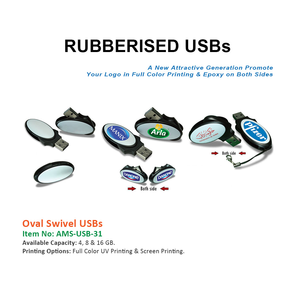 Oval Swivel USBs - Al Masam Stationery LLC