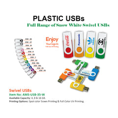 Swivel USBs Full Color UV Printing - Al Masam Stationery LLC