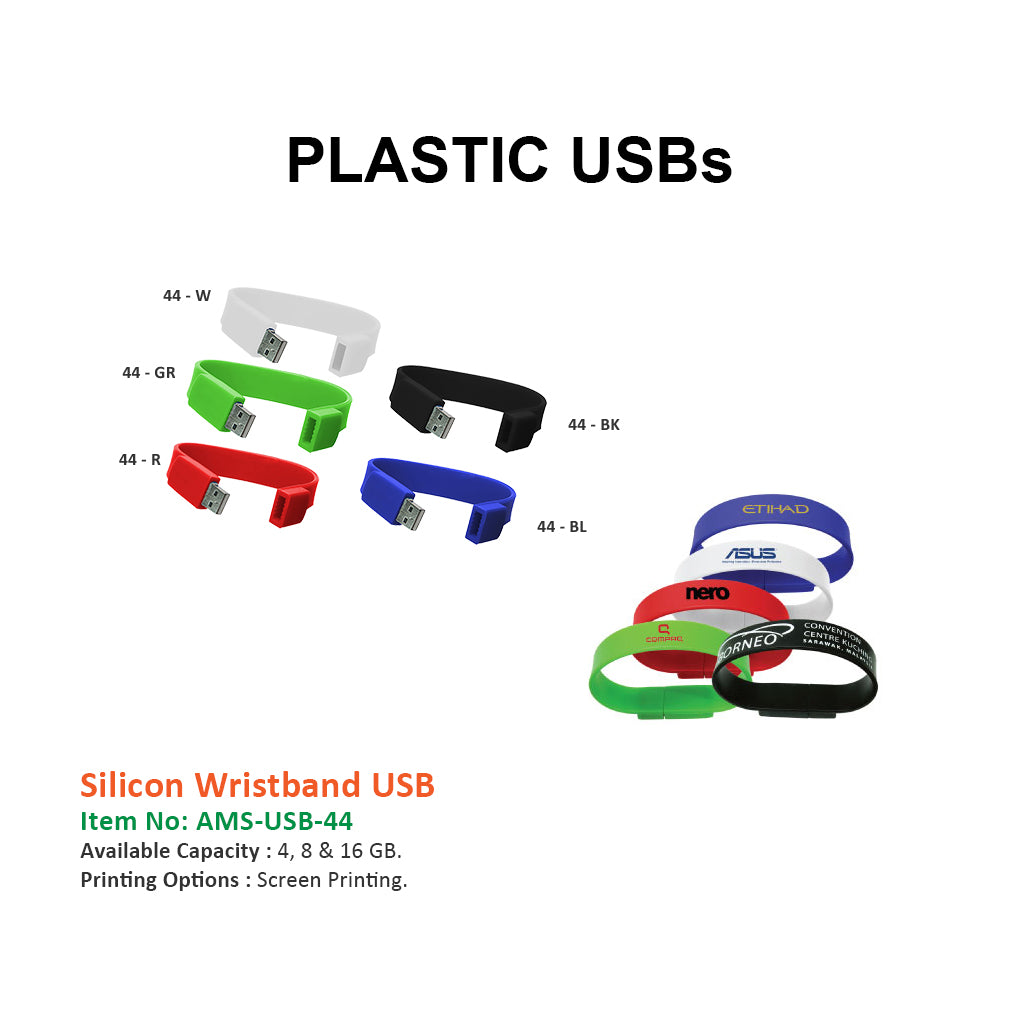 Silicon Wristband USB - Al Masam Stationery LLC