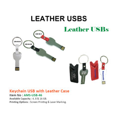 Keychain USB with Leather Case - Al Masam Stationery LLC