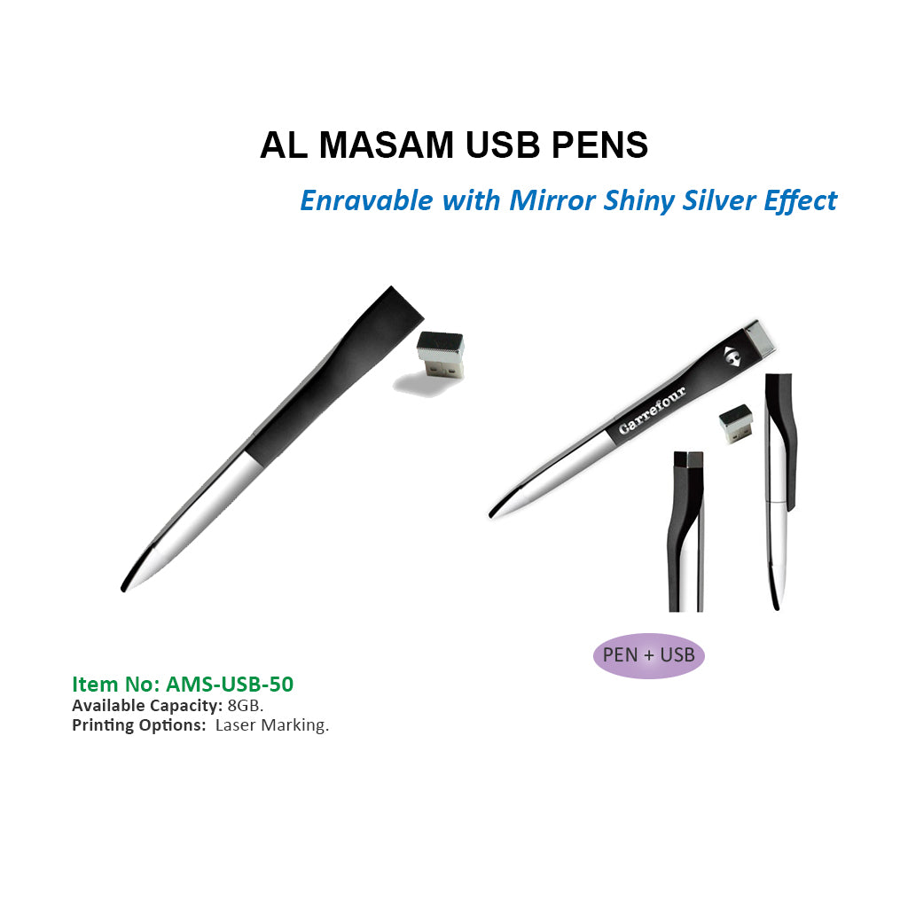 2 in 1 USB PENS - MODEL 2 - Al Masam Stationery LLC