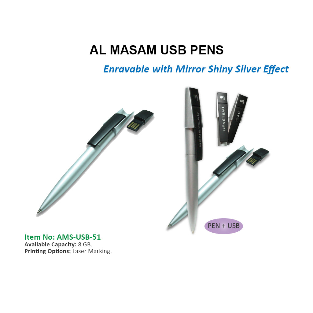 2 in 1 USB PENS - MODEL 3 - Al Masam Stationery LLC