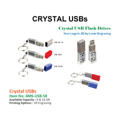 Crystal USBs - Model 1 - Al Masam Stationery LLC