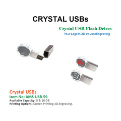 Crystal USBs - Model 2 - Al Masam Stationery LLC