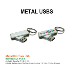 Metal Keychain USB - Al Masam Stationery LLC