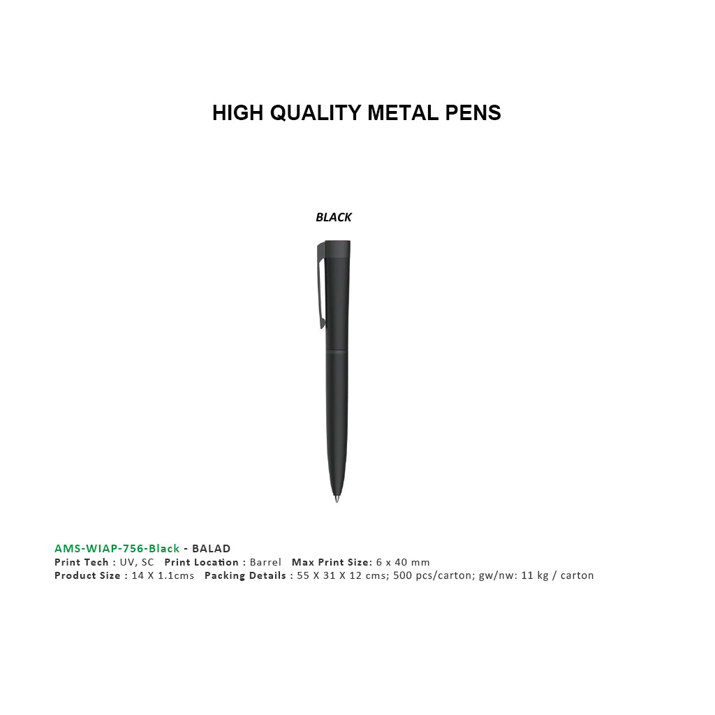 AMS- WIAP 756 BALAD Aluminium BallPen - Al Masam Stationery LLC