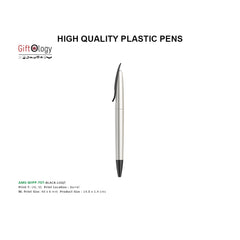 AMS-WIPP 707 - LOQT Plastic Pen - Silver - Al Masam Stationery LLC