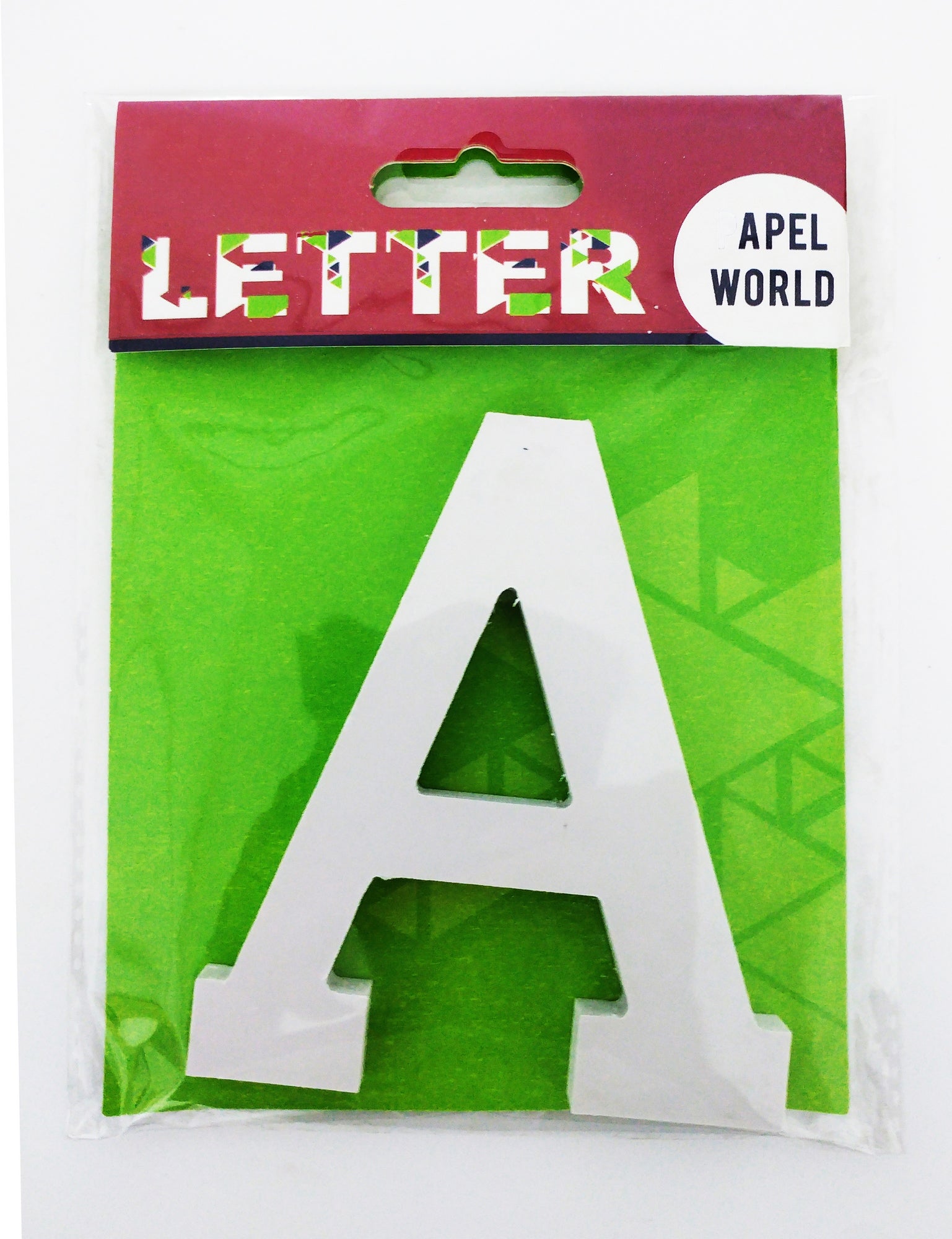 Wooden Letters White "A" - Al Masam Stationery LLC Main image