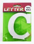 Wooden Letters White "C" - Al Masam Stationery LLC