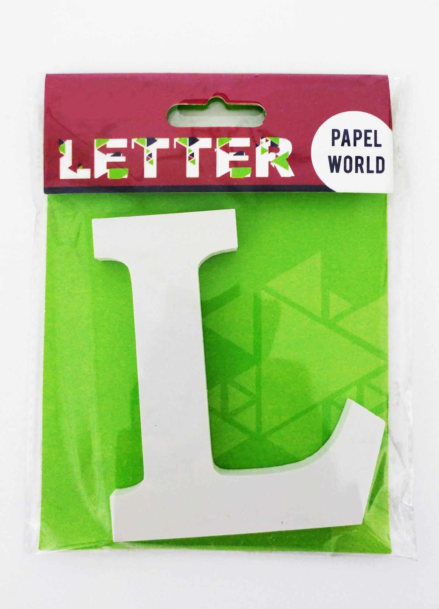 Wooden Letters White "L" - Al Masam Stationery LLC Main image