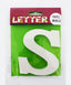 Wooden Letters White "S" - Al Masam Stationery LLC