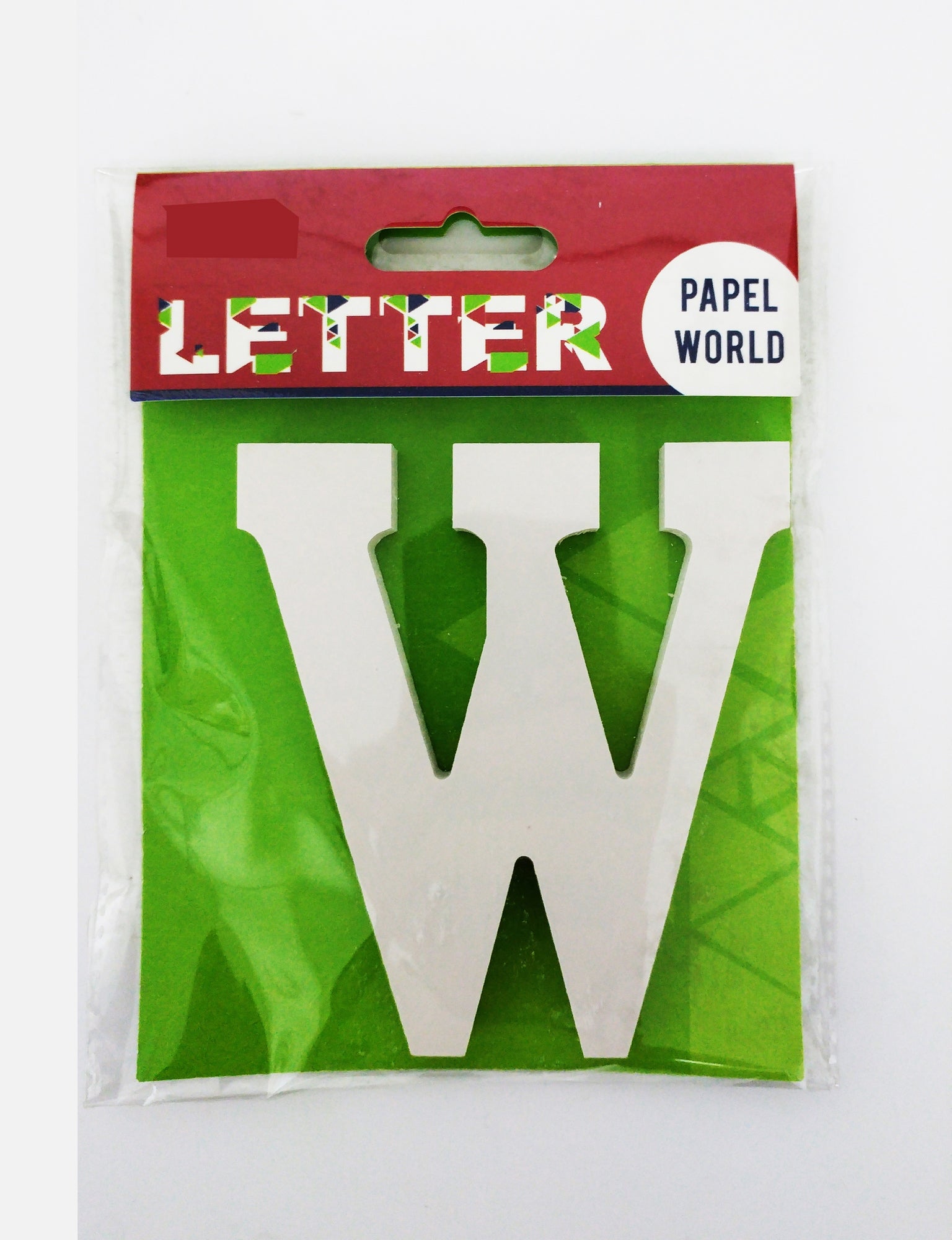 Wooden Letters White "W" - Al Masam Stationery LLC Main image