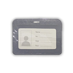 ID Card Holder (PULeather) Grey - Model 2 - Al Masam Stationery LLC