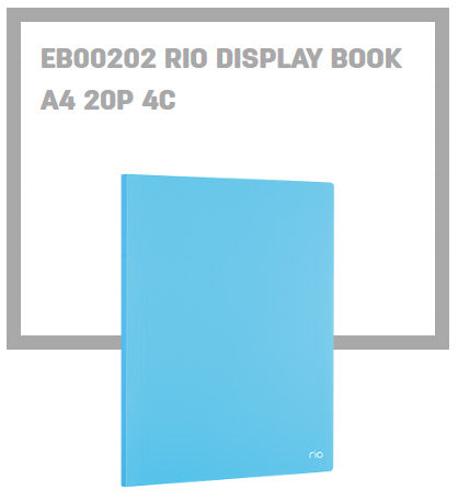 Deli Rio Display Book A4 20P 4C - Al Masam Stationery LLC