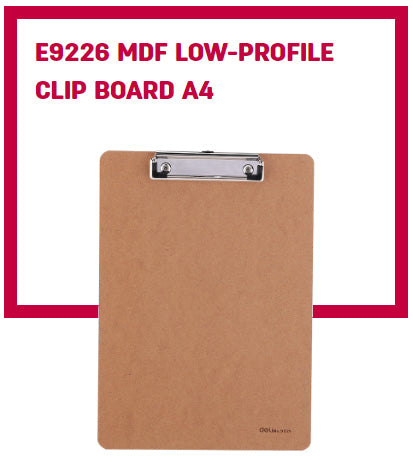 Deli MDF Low-profile Clip Board A4 - Al Masam Stationery LLC