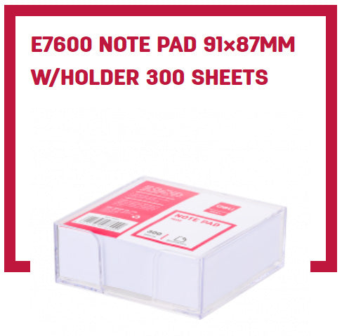 Deli Note Pad 91×87mm w/holder 300 Sheets - Al Masam Stationery LLC