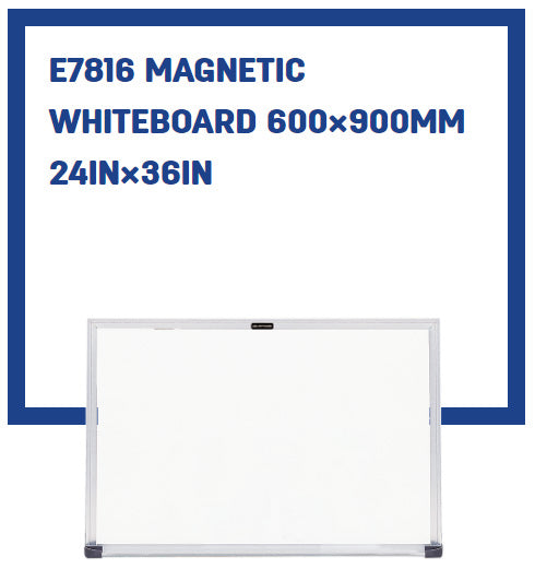 Deli Magnetic Whiteboard 600×900mm 24IN×36IN - E7816 - Al Masam Stationery LLC