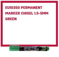 Deli Permanent Marker Chisel 1.5-5mm Green