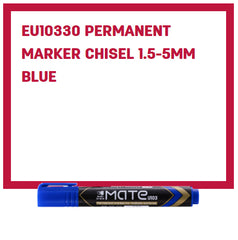 Deli Permanent Marker Chisel 1.5-5mm Blue - (EU10330) - Al Masam Stationery LLC