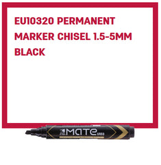Deli Permanent Marker Chisel 1.5-5mm Black
