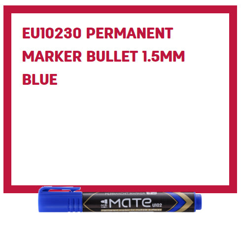 Deli Permanent Marker Bullet 1.5mm Blue - (EU10230) - Al Masam Stationery LLC