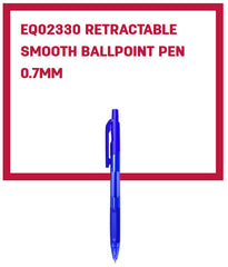 Deli Ball Point Pen Bullet tip 0.7mm - (Blue) - (EQ02330) - Al Masam Stationery LLC