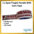Apac All in One Packaging Kit With 1 x Stretch Rilm, 1 x Bubble Roll, 1 x Brown Packaging Tape, 1 x Fragile Handle With Care Tape|