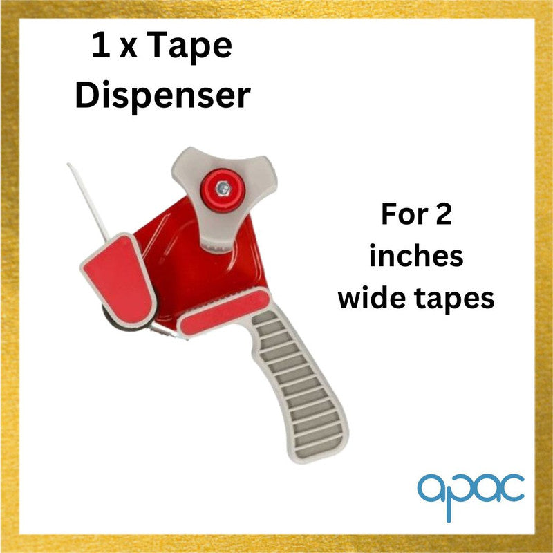 Apac Jumbo Packaging Kit With 1 x Bubble Wrap, 2 x Carton Boxes, 2 x Packaging Tape Clear, 1 x Tape Dispenser
