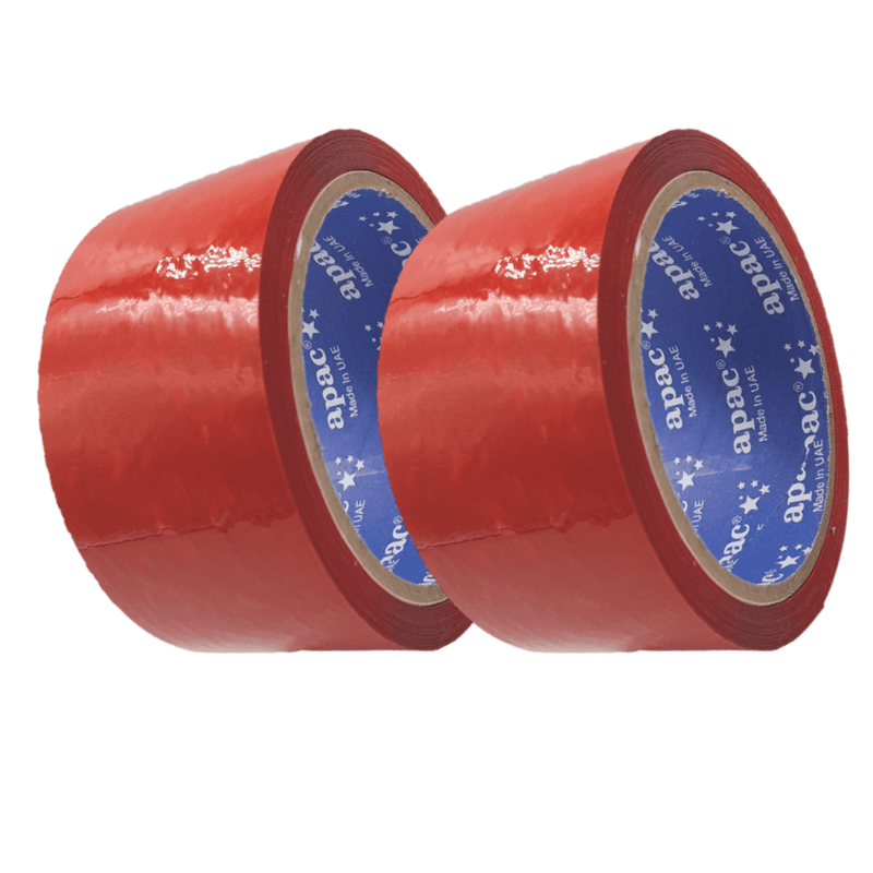 Apac Packaging Tape Red 2 inch x 100 yards| 36 rolls per carton Main image