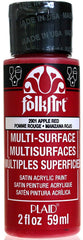 Folkart Multi-Surface Paint - Apple Red - Al Masam Stationery LLC