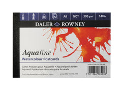 Daler Rowney Aquafine Post Card Pad (300gsm/12sheet) A6 - Al Masam Stationery LLC