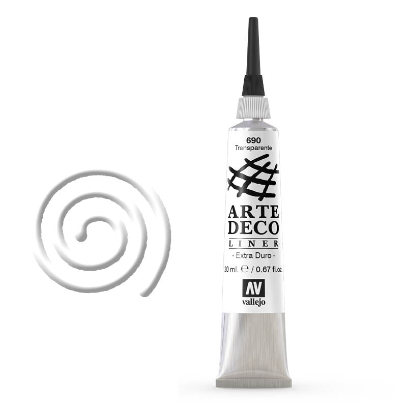 VALLEJO 690 ARTEDECO LINER/CONTOUR 20ML. TRANSPARENT - Al Masam Stationery LLC
