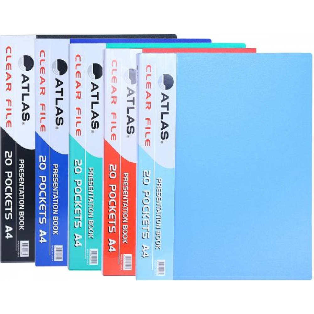 Atlas Display Book F/S 20 Sleaves - Al Masam Stationery LLC Main image